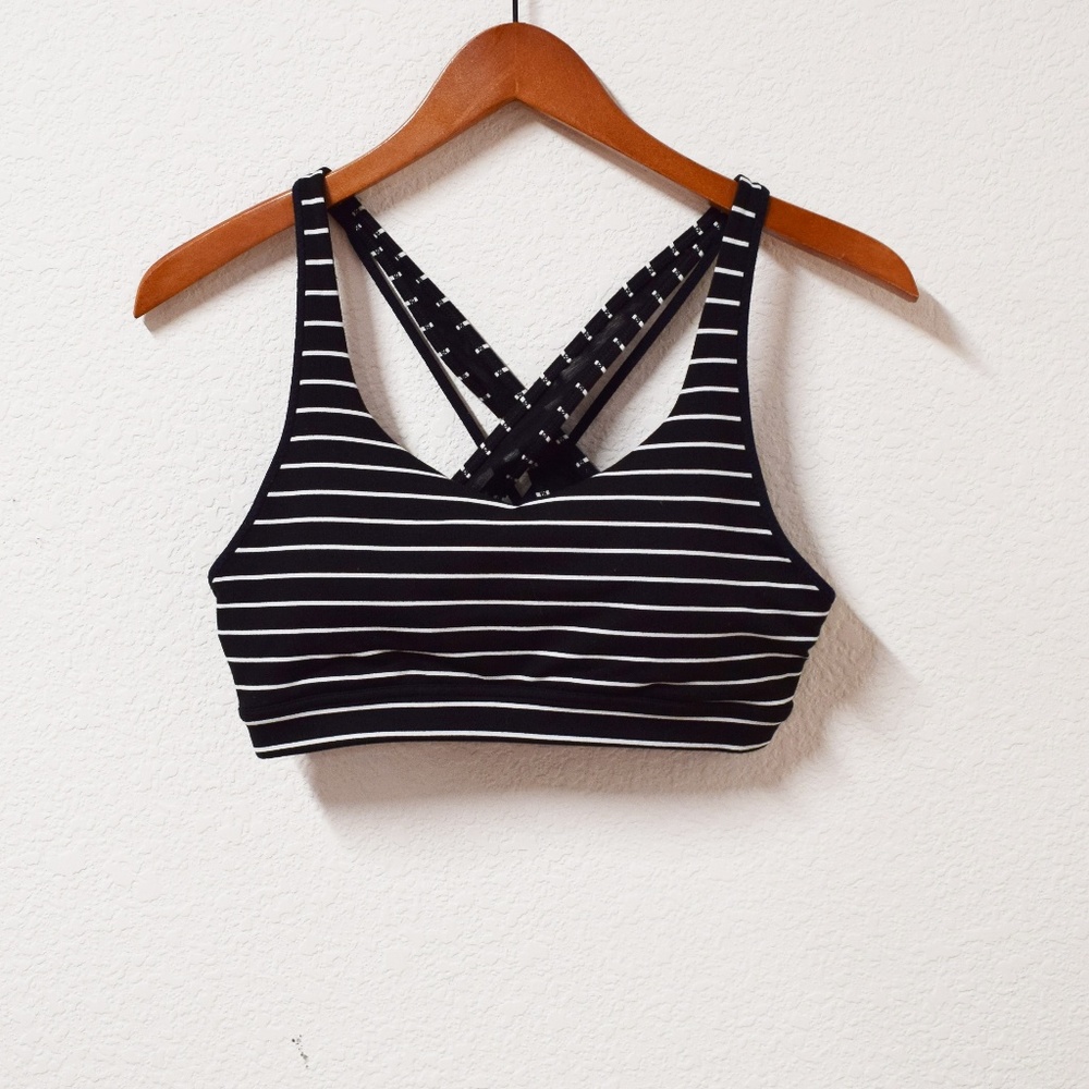 Athelta Striped Sports Bra
